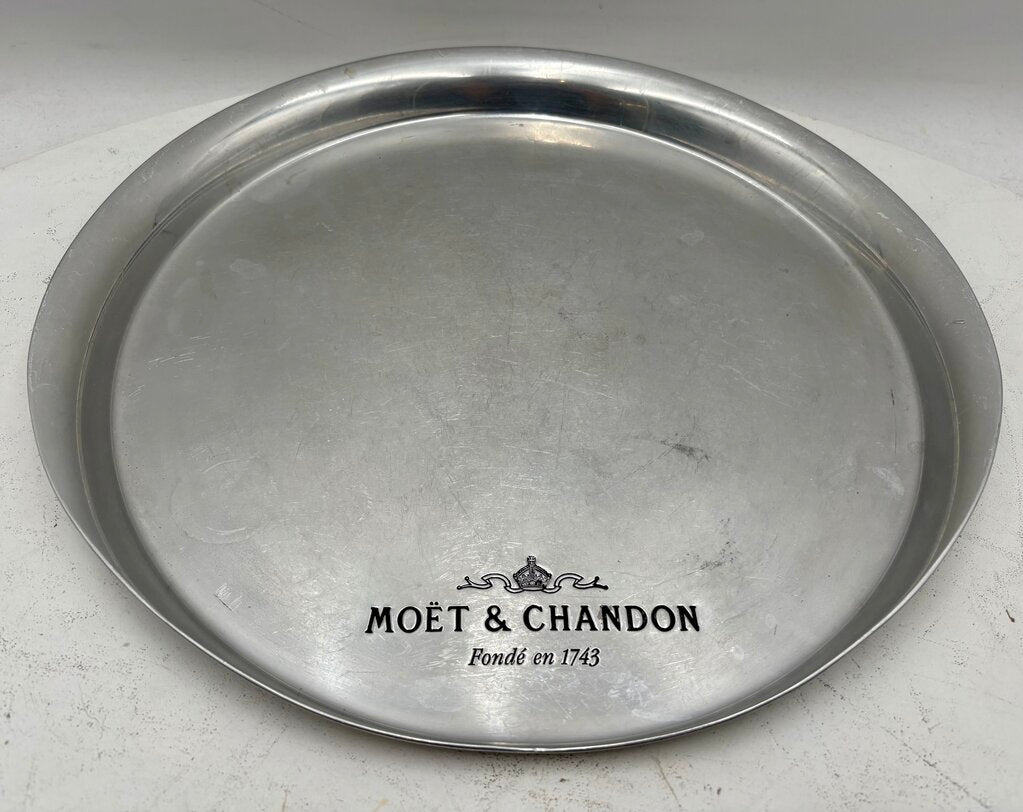 Moet Chandon French Polished Stainless Commemorative Serving Tray