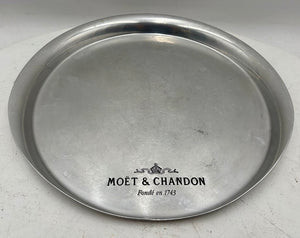 Moet Chandon French Polished Stainless Commemorative Serving Tray