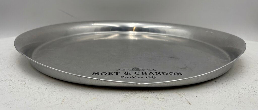 Moet Chandon French Polished Stainless Commemorative Serving Tray