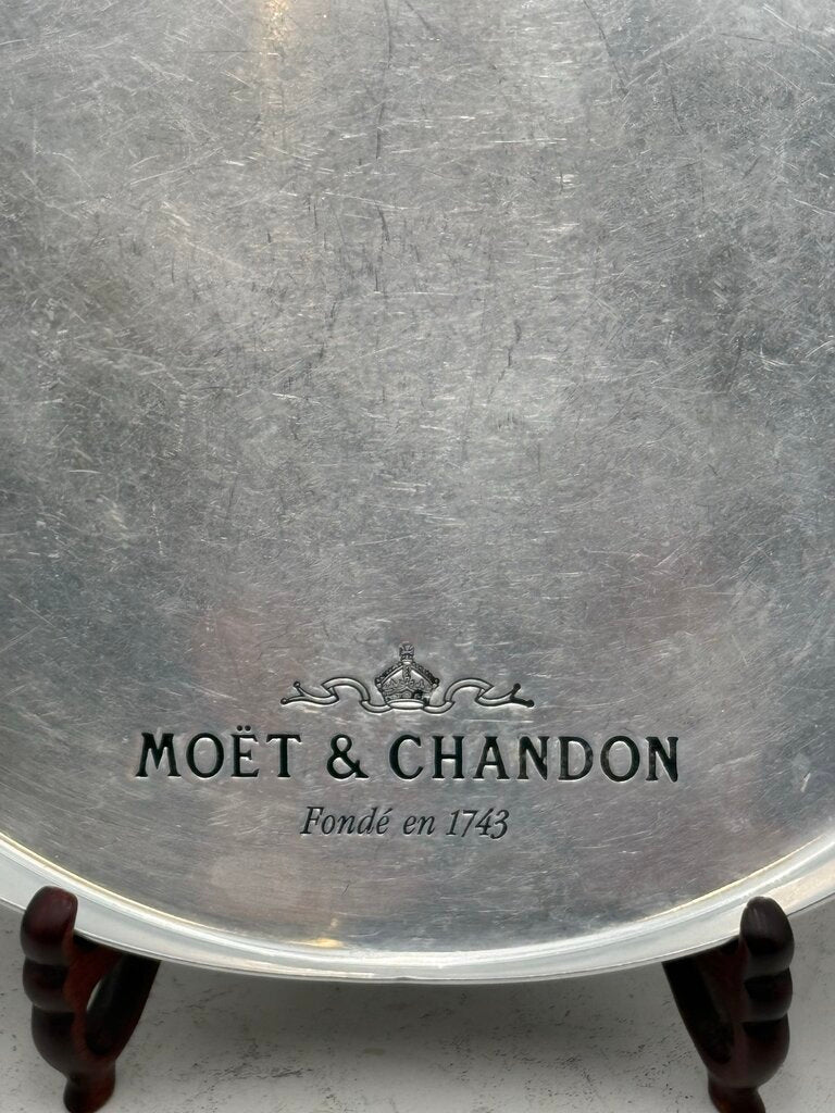 Moet Chandon French Polished Stainless Commemorative Serving Tray