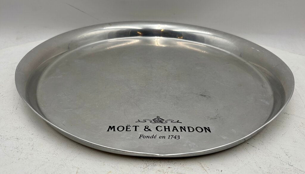 Moet Chandon French Polished Stainless Commemorative Serving Tray