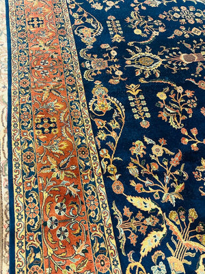Persian Sarough Wool Rug 110x146