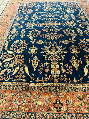 Persian Sarough Wool Rug 110x146