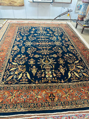 Persian Sarough Wool Rug 110x146