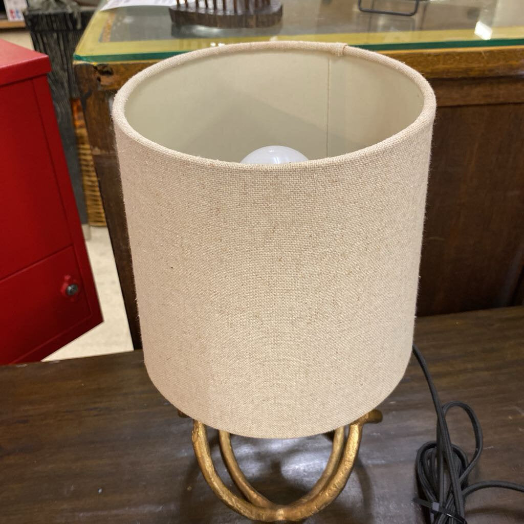 Gold Cast Sphere Accent Lamp