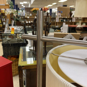 Scott Lamp Company Brushed Nickel Lamp w/ Electrical Outlets