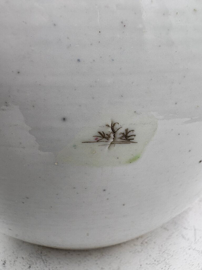 19th Century Chinese Famille Rose Enameled Figural Female Musicians Lidded Ovoid Ginger Jar