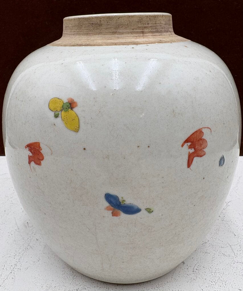 19th Century Chinese Famille Rose Enameled Figural Procession of Boys with Beasts Ovoid Ginger Jar