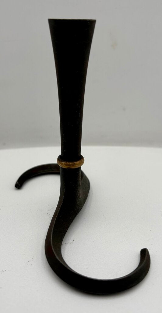 Vintage Dansk Jens Quistgaard Iron & Brass "S" Candle Holders (3Pcs)