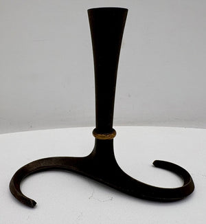 Vintage Dansk Jens Quistgaard Iron & Brass "S" Candle Holders (3Pcs)