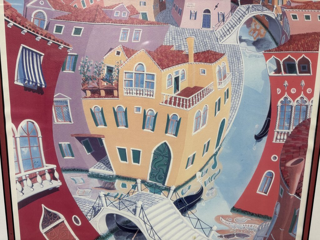 Gregorio Bacci Giagan Gondola Series #102/230 Signed Litho Print