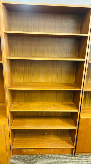 Teak Danish Style Bookcase 37x12x74