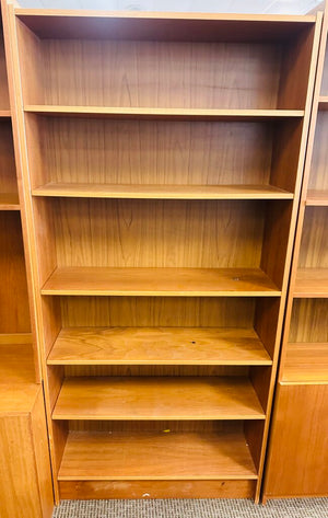 Teak Danish Style Bookcase 37x12x74