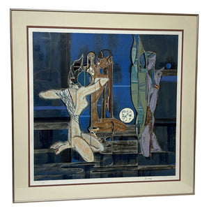 Lu Hong Full Moon & Water #65/68 Signed Serigraph on Rice Paper by Miss Daisy's Consignment & Auction House