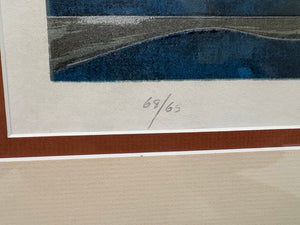 Lu Hong Full Moon & Water #65/68 Signed Serigraph on Rice Paper by Miss Daisy's Consignment & Auction House