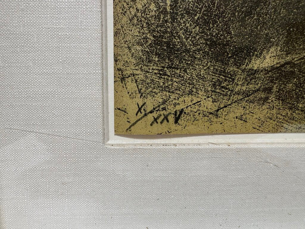 Rafael Canogar El Abrazo #10/25 1972 Original Signed Lithograph