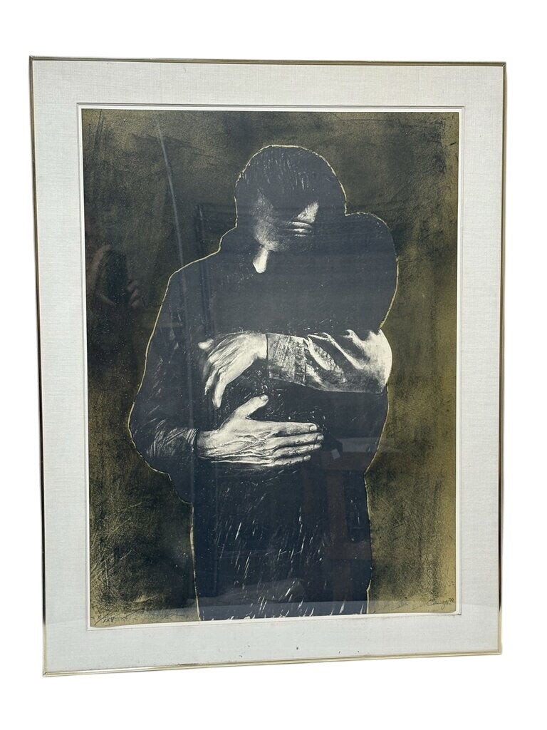Rafael Canogar El Abrazo #10/25 1972 Original Signed Lithograph by Miss Daisy's Consignment & Auction House