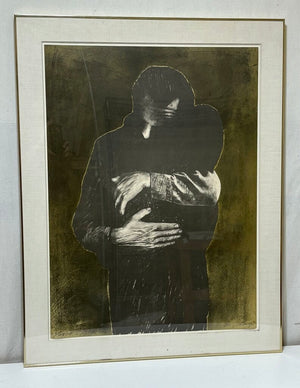 Rafael Canogar El Abrazo #10/25 1972 Original Signed Lithograph
