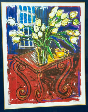 Michele Richard Kennedy Red Tulips #14/100 Signed Lithograph