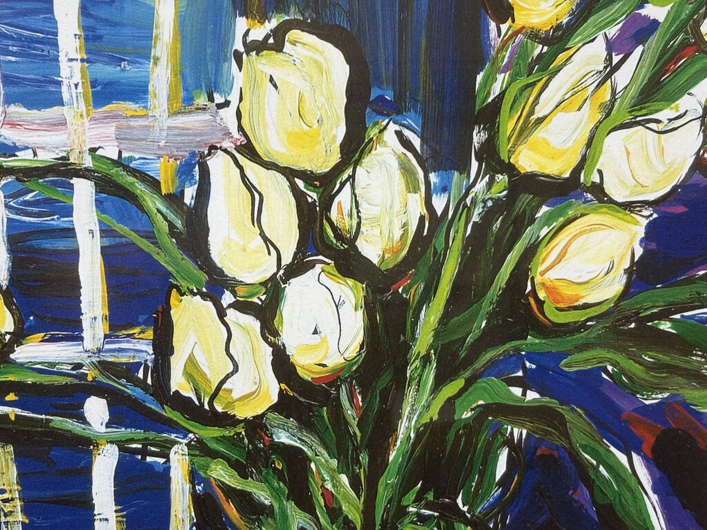 Michele Richard Kennedy Red Tulips #14/100 Signed Lithograph