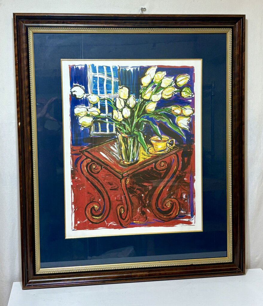 Michele Richard Kennedy Red Tulips #14/100 Signed Lithograph