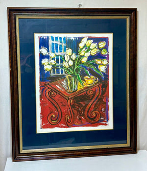 Michele Richard Kennedy Red Tulips #14/100 Signed Lithograph