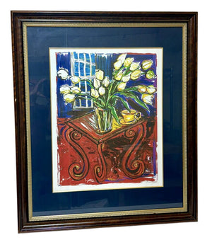 Michele Richard Kennedy Red Tulips #14/100 Signed Lithograph by Miss Daisy's Consignment & Auction House