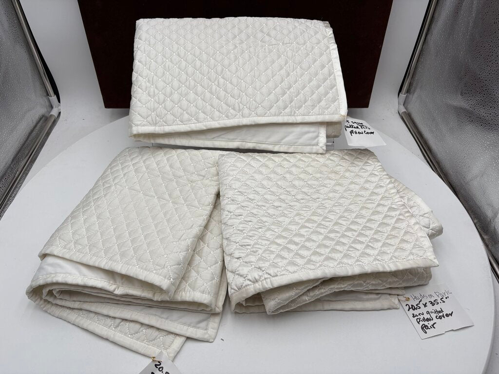 Hudson Park Collection Double Diamond Quilted Standard Sham