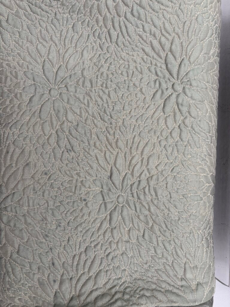 Ann Gish Floral Embroidered Sage Euro Shams (PAIR)