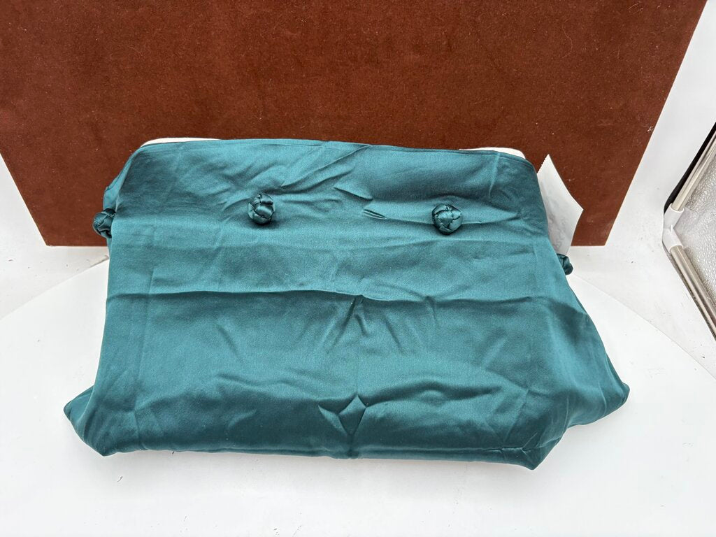 Ann Gish Chinese Style Dark Teal Silk & Knots Pillow Sham