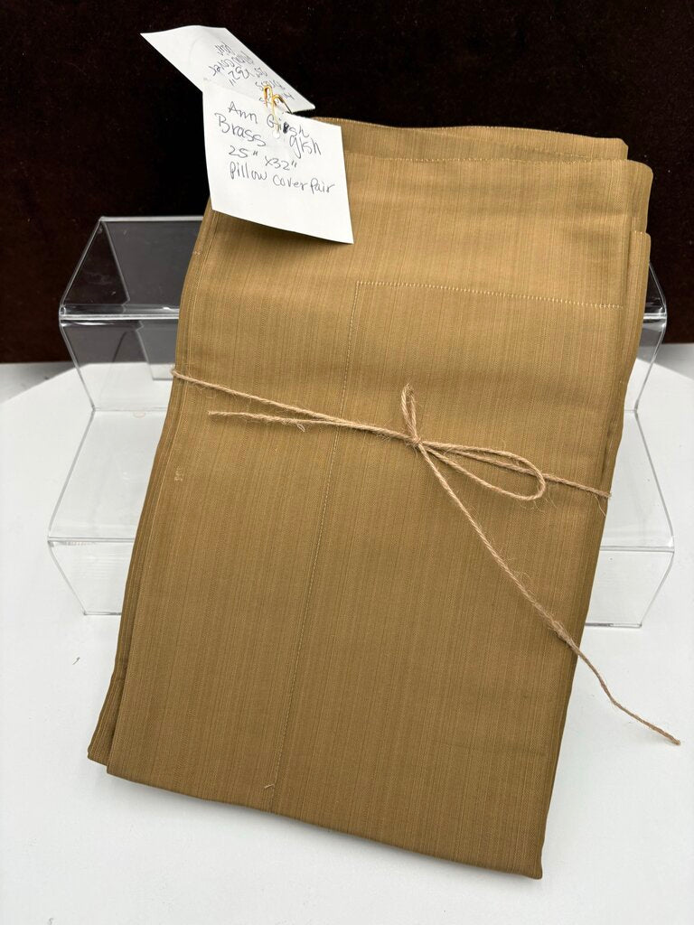 Ann Gish Brass Sheen Pillow Shams (PAIR)