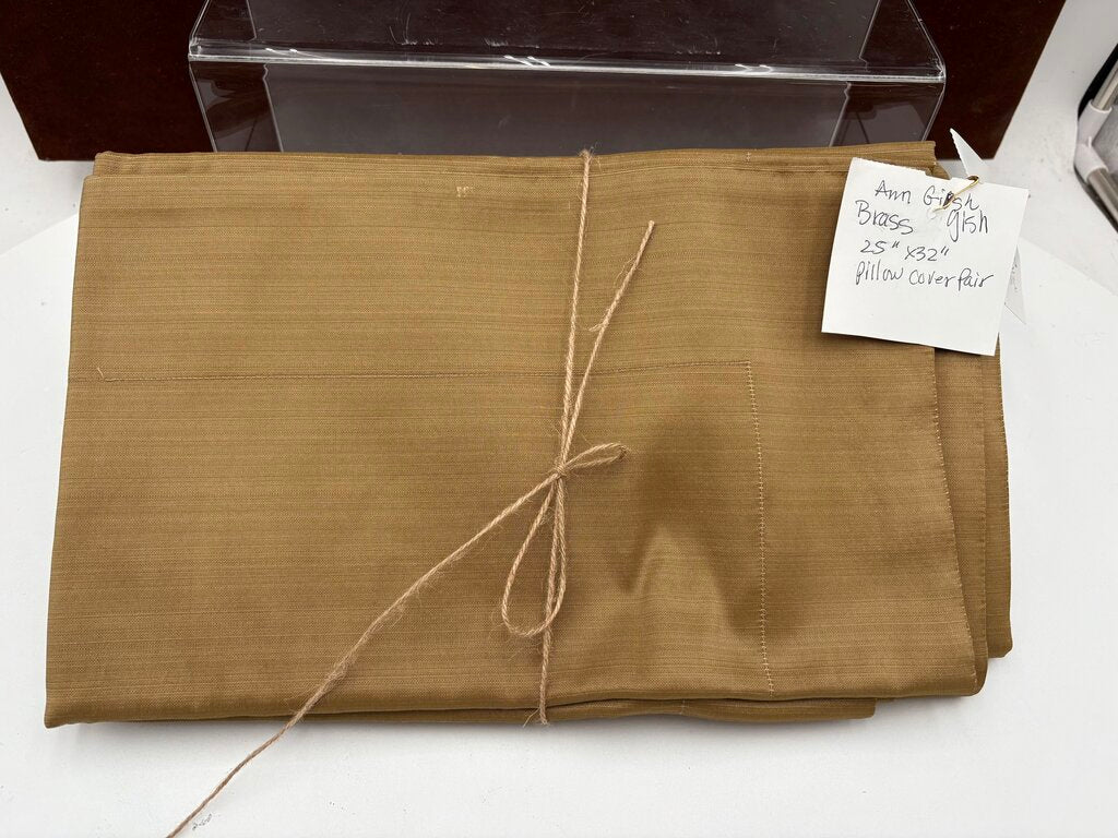 Ann Gish Brass Sheen Pillow Shams (PAIR)