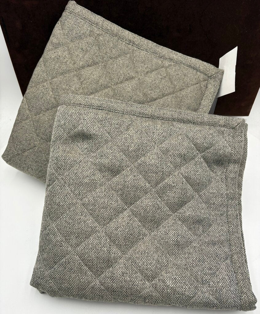 Ann Gish Art of Home Heather Green Quilted Pillow Shams (PAIR)