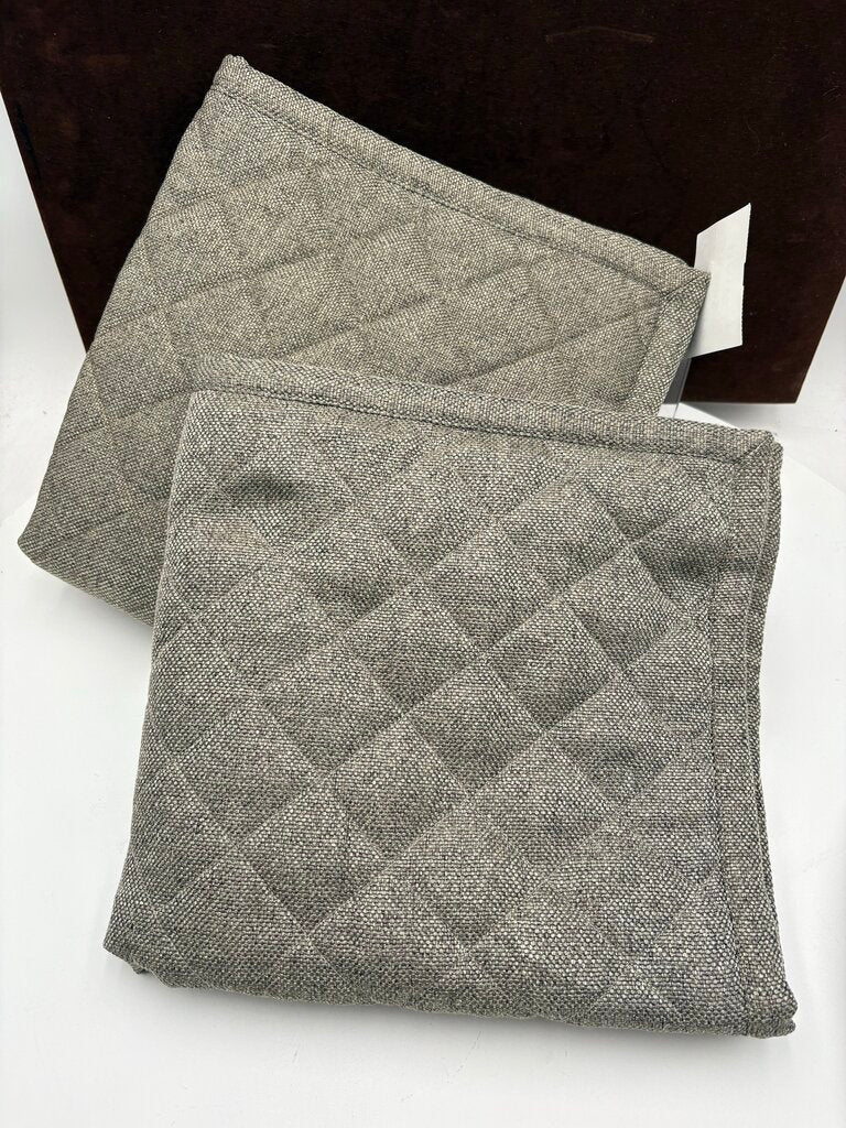 Ann Gish Art of Home Heather Green Quilted Pillow Shams (PAIR)