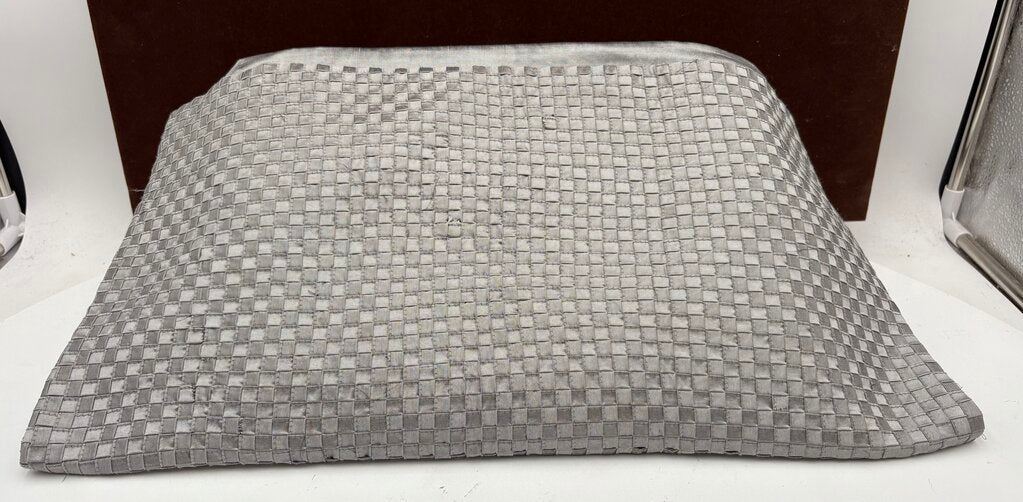 Callisto Home Woven Gray Satin Pillow Sham