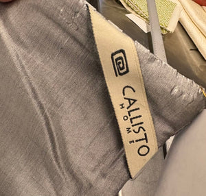 Callisto Home Woven Gray Satin Pillow Sham