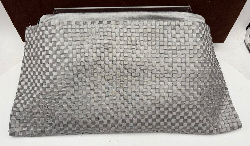 Callisto Home Woven Gray Satin Pillow Sham
