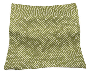 Charlotte Moss Green Greek Key & Pagoda Pillow Sham by Miss Daisy's Consignment & Auction House