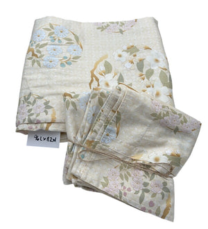 Sferra Italy Floral Butter Print Coverlet & Pillow Sham Bed Set (4Pcs) by Miss Daisy's Consignment & Auction House