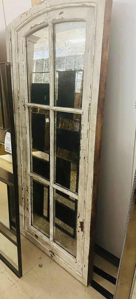 Antique Arched Top Farmhouse Windows (pair) 72x31
