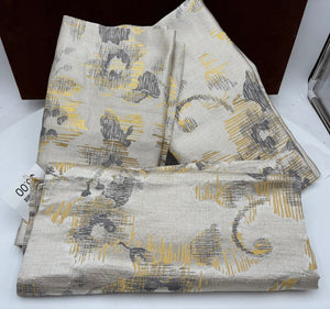 Frette Italy Abstract Gold, Gray, & Pearl Floral Pillow Sham