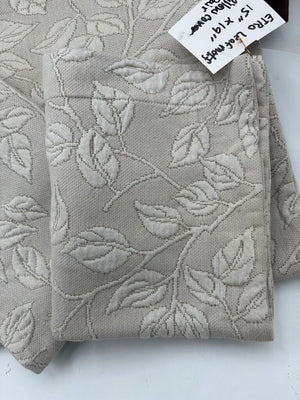 Ygle Germany Beige Leaf Motif Pillow Sham Set (3pcs)