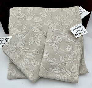 Ygle Germany Beige Leaf Motif Pillow Sham Set (3pcs)