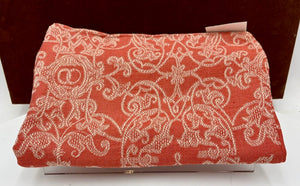 Leitner Cotton Linen Rust Beige Print Pillow Sham