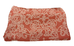 Leitner Cotton Linen Rust Beige Print Pillow Sham by Miss Daisy's Consignment & Auction House