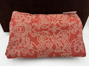 Leitner Cotton Linen Rust Beige Print Pillow Sham