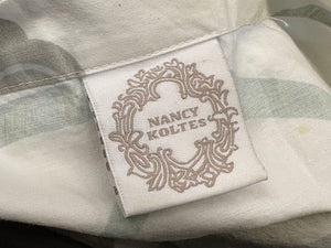 Nancy Koltes Pale Green Floral Print Pillow Case