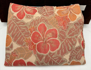 Ygle S.D.H Italy Rust Hibiscus Floral Print Pillow Shams (PAIR)