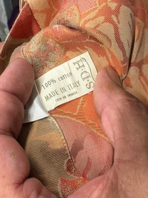 Ygle S.D.H Italy Rust Hibiscus Floral Print Pillow Shams (PAIR)
