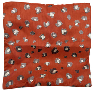 Custom Pillow Cover P.Kaufmann "Fierce Cayenne" with Embroidered Cheetah Print by Miss Daisy's Consignment & Auction House